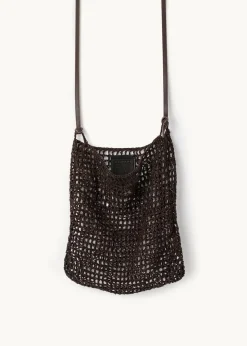 Skórzana pleciona torba Knit Hobo
