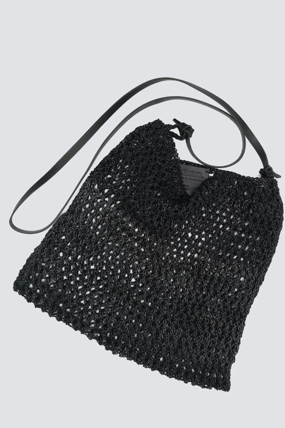 Skórzana pleciona torba Knit Hobo