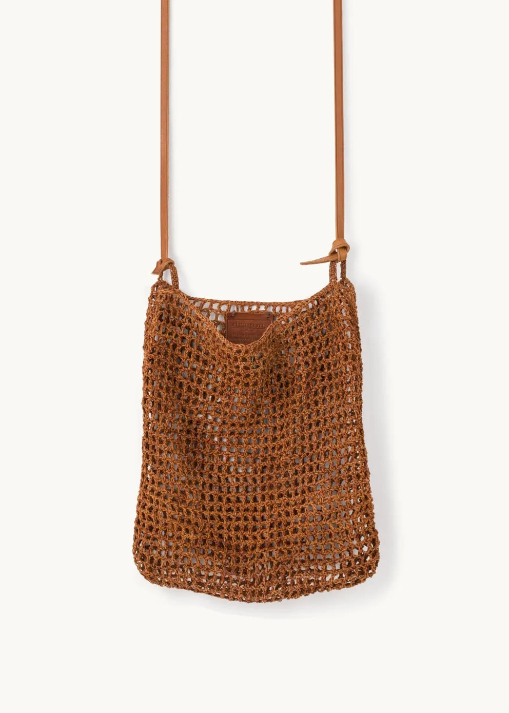 Skórzana pleciona torba Knit Hobo