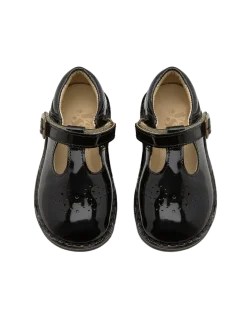 Skórzane buty lakierki zapinane na rzep Penny T-bar shoe