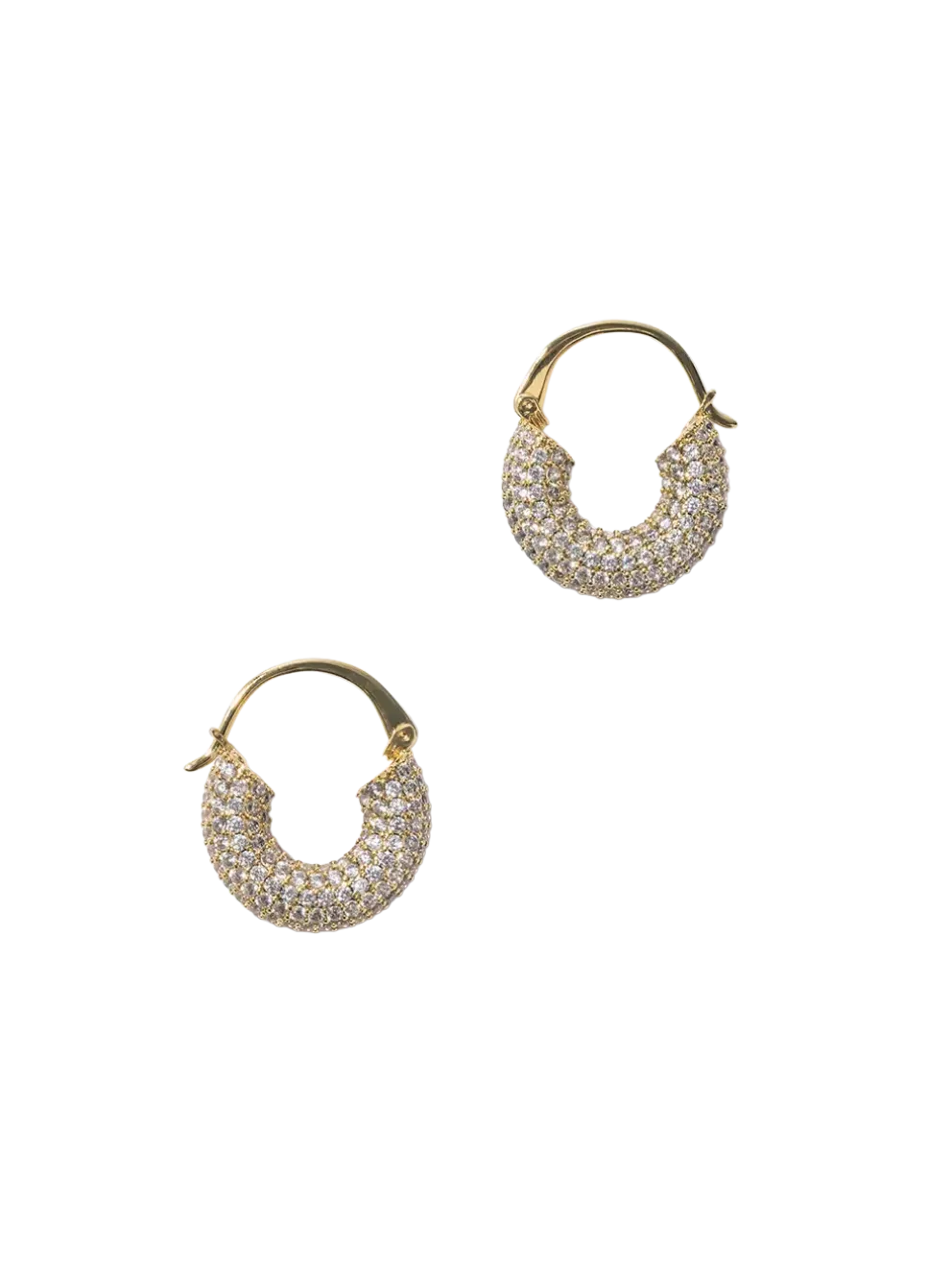Small Diamond Hoops
