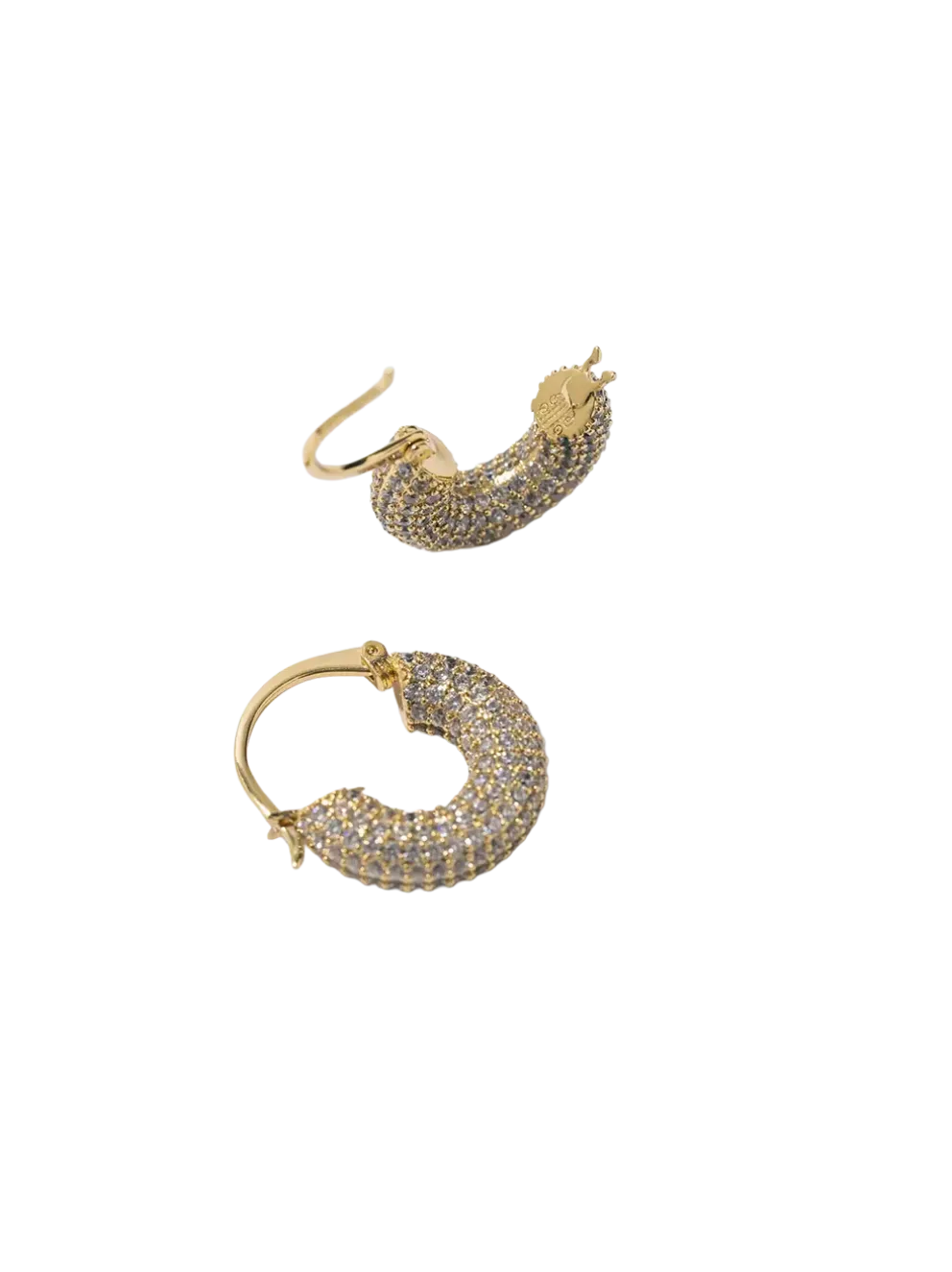 Small Diamond Hoops