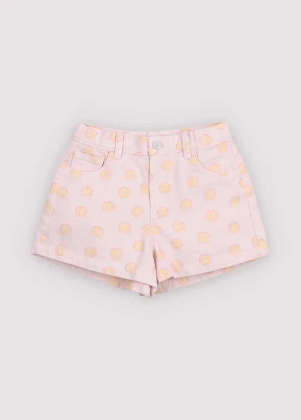 Smiley Denim Short Smiley Print