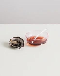 Sosjerka z łyżeczką Mignonette Sauce Set