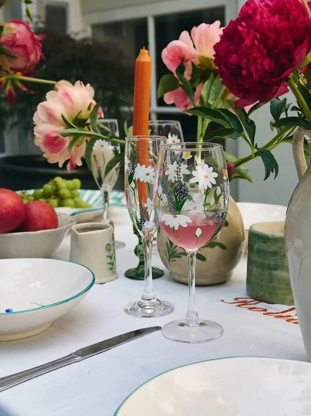 Springtime Toast Champagne Flute Set of 2