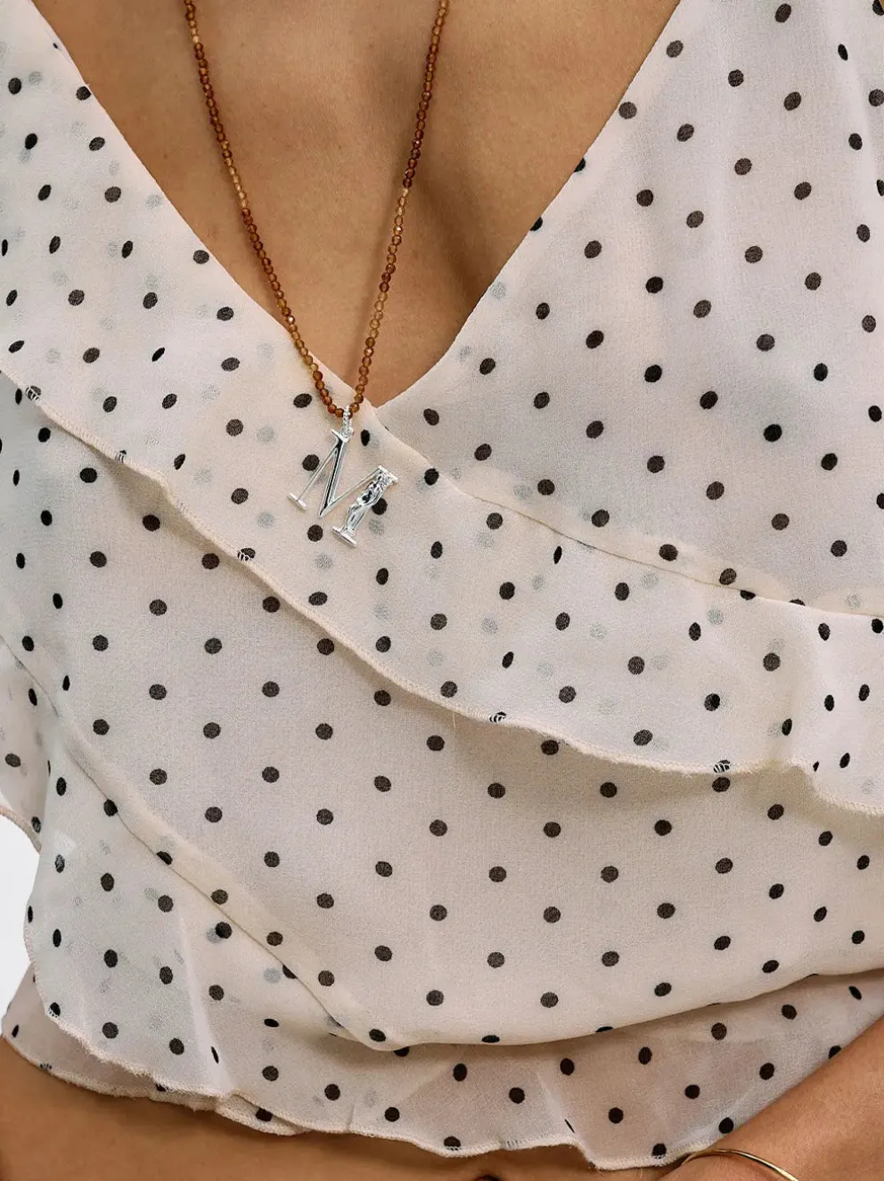 Srebrna zawieszka Initial Muse Necklace Charm