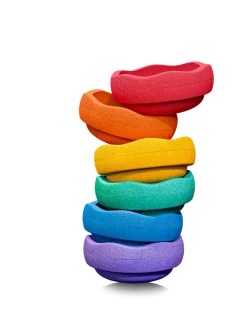 stapelstein colors rainbow set 6