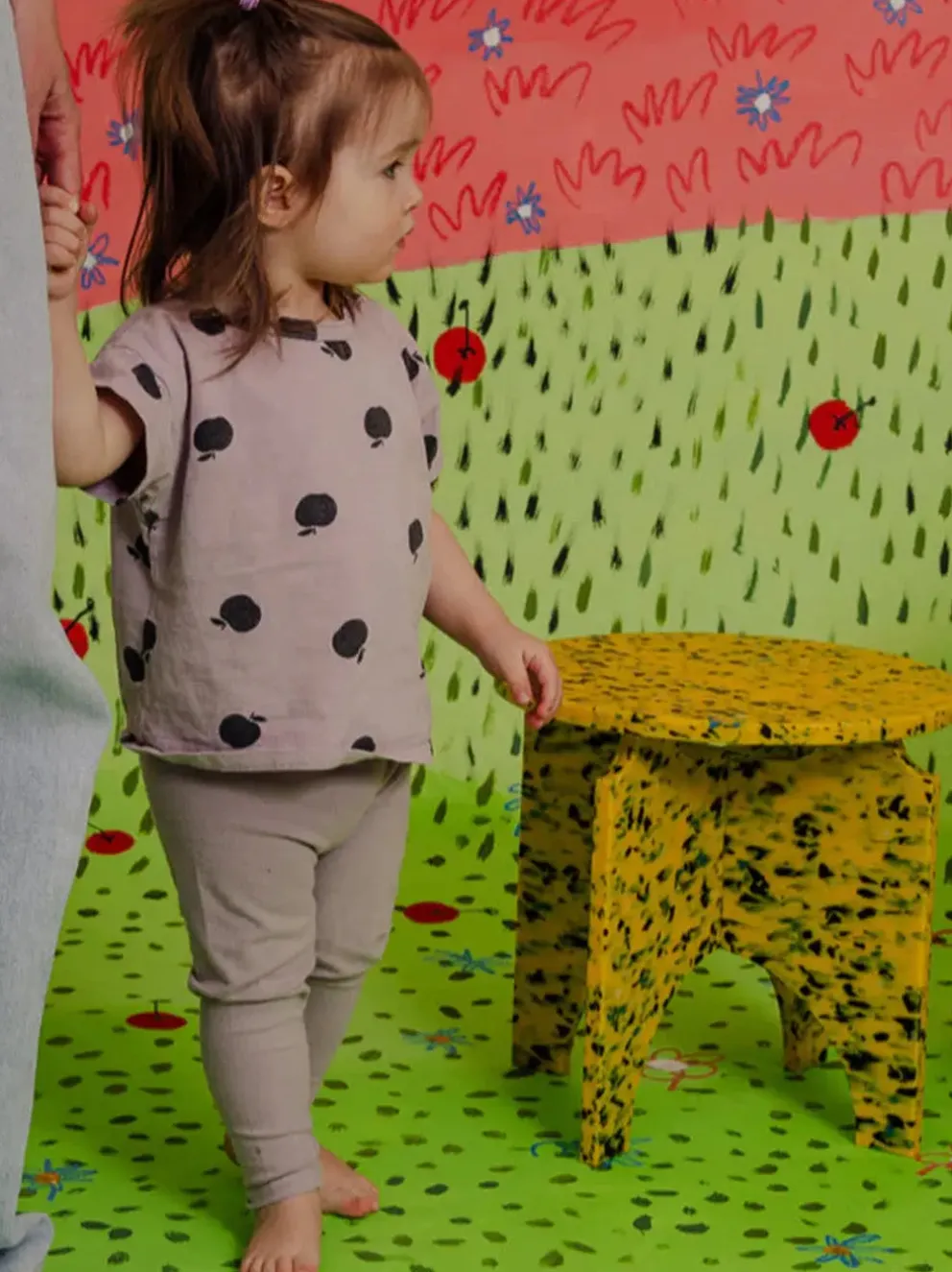 Stołek z eko tworzywa Round Stool Medium M1N2