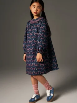 Sukienka Carol Dress Blue Art Nouveau