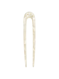 Sunny Crystal Hair Pin Cream