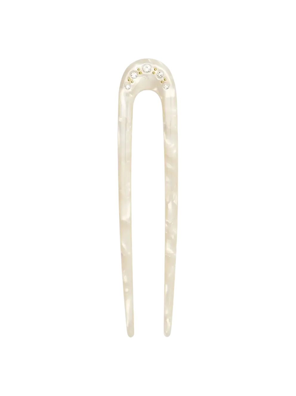 Sunny Crystal Hair Pin Cream