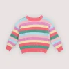 Sweter Canela Flamingo Pink Multicolor Stripes