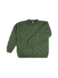 Sweter damski z wełną merino Popcorn