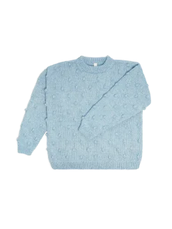 Sweter damski z wełny merino Popcorn