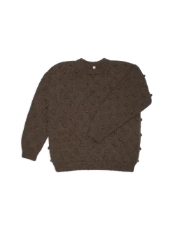 Sweter damski z wełny merino Popcorn