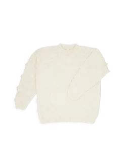 Sweter damski z wełny merino Popcorn