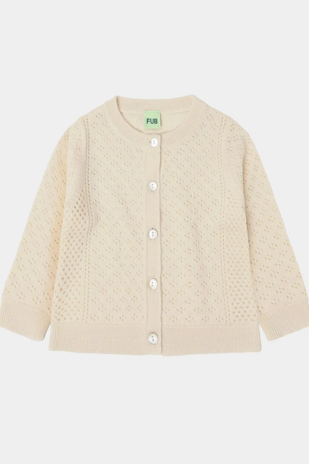 Sweterek merino Baby Pointelle Cardigan