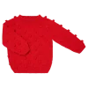 Sweterek popcorn z wełny merino