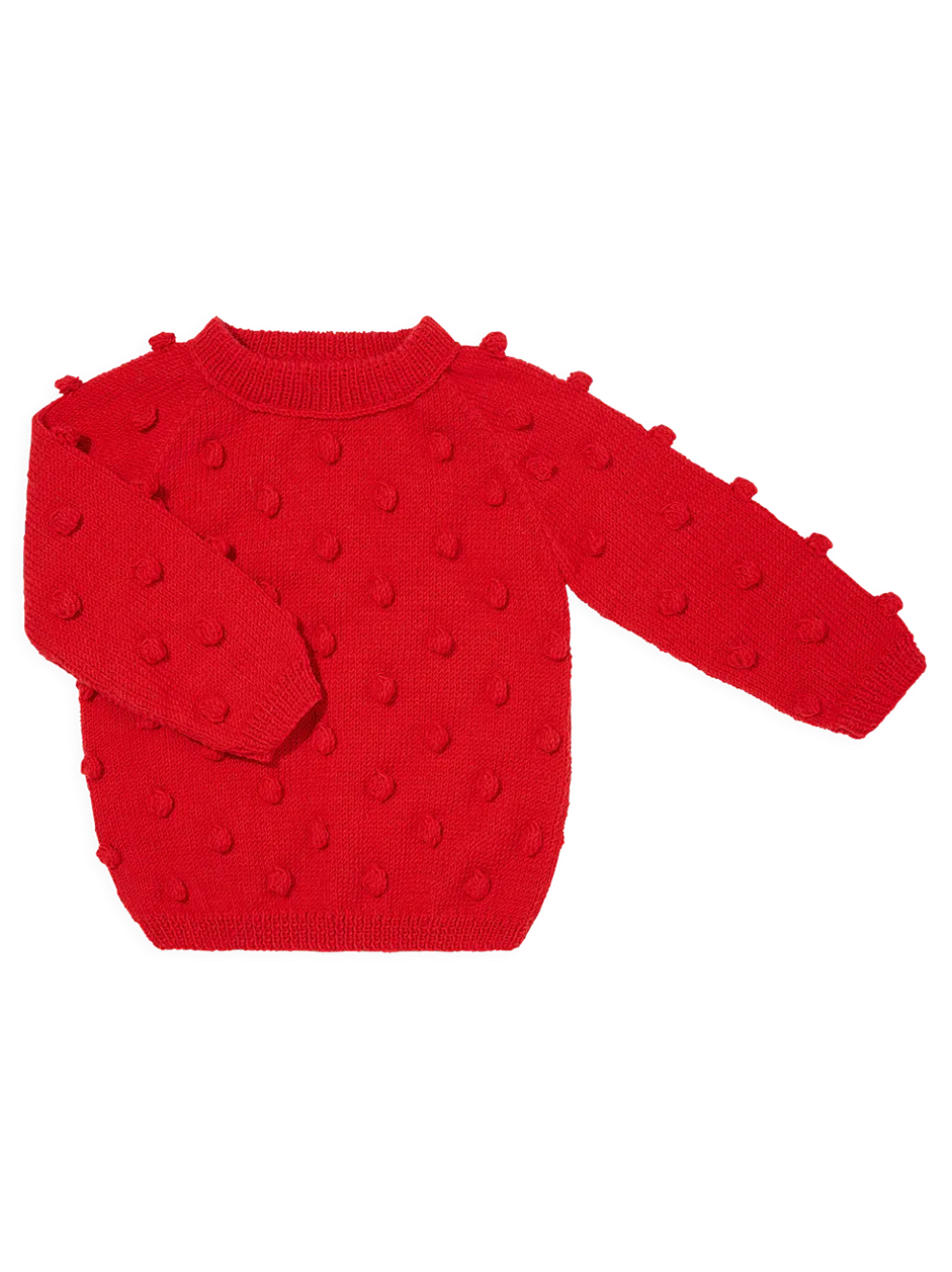 Sweterek popcorn z wełny merino