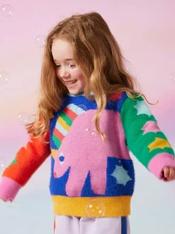 Sweter z kolorowym wzorem