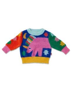 Sweter z kolorowym wzorem
