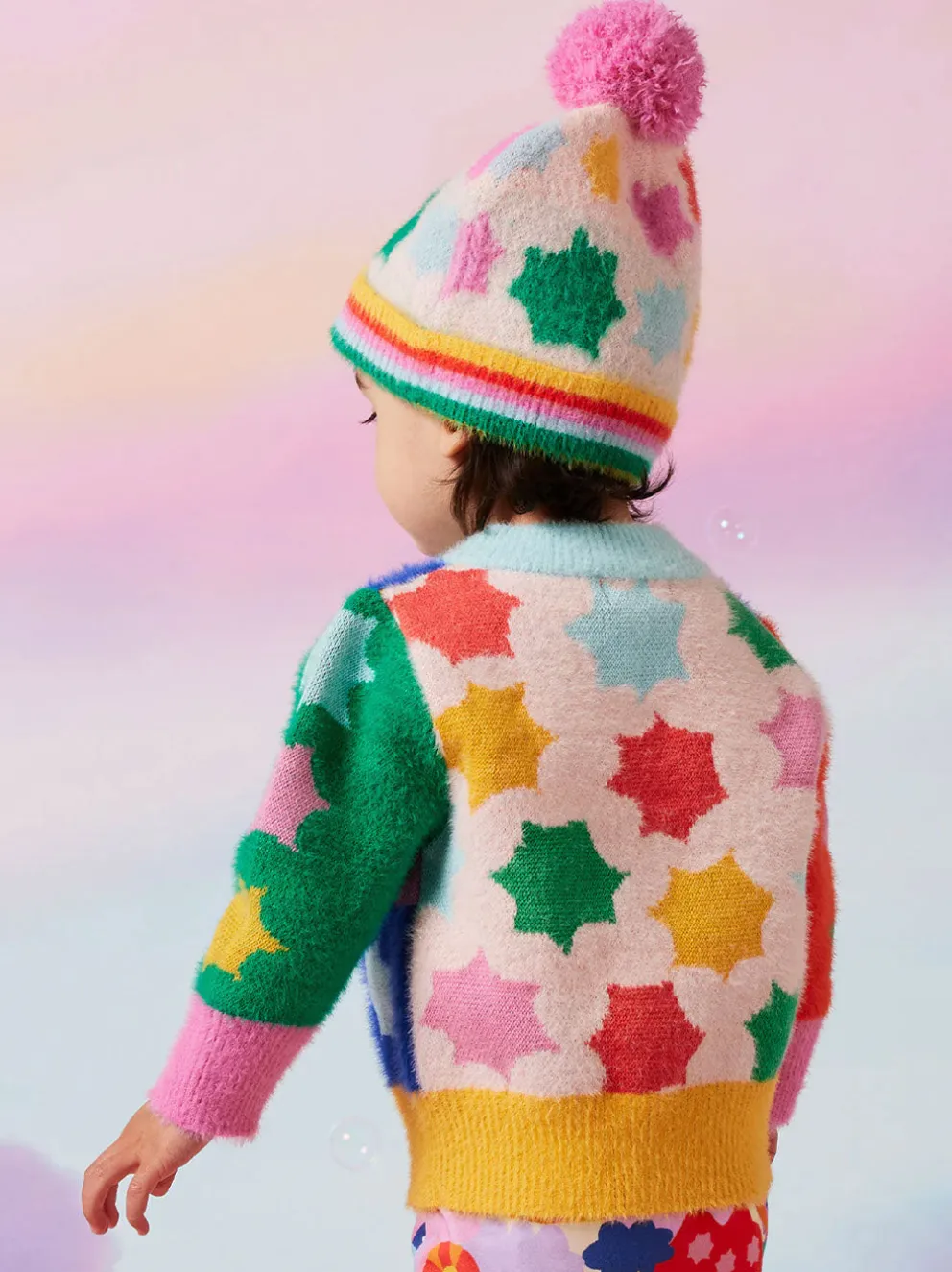 Sweter z kolorowym wzorem