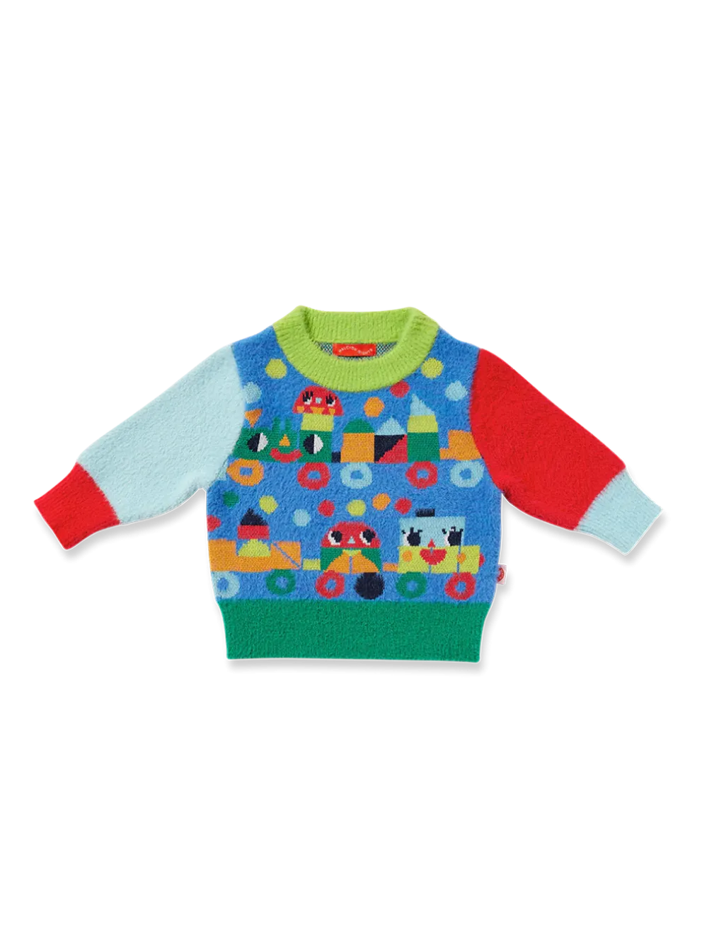 Sweter z kolorowym wzorem