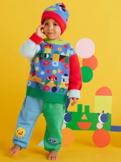 Sweter z kolorowym wzorem