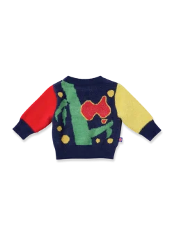 Sweter z kolorowym wzorem
