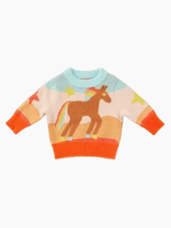 Sweter z kolorowym wzorem Giddy up