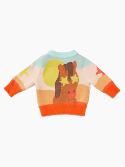 Sweter z kolorowym wzorem Giddy up