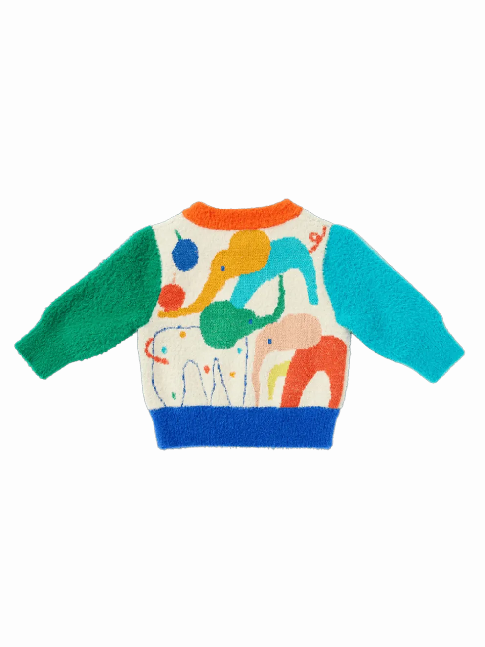 Sweter z kolorowym wzorem Happy Herd