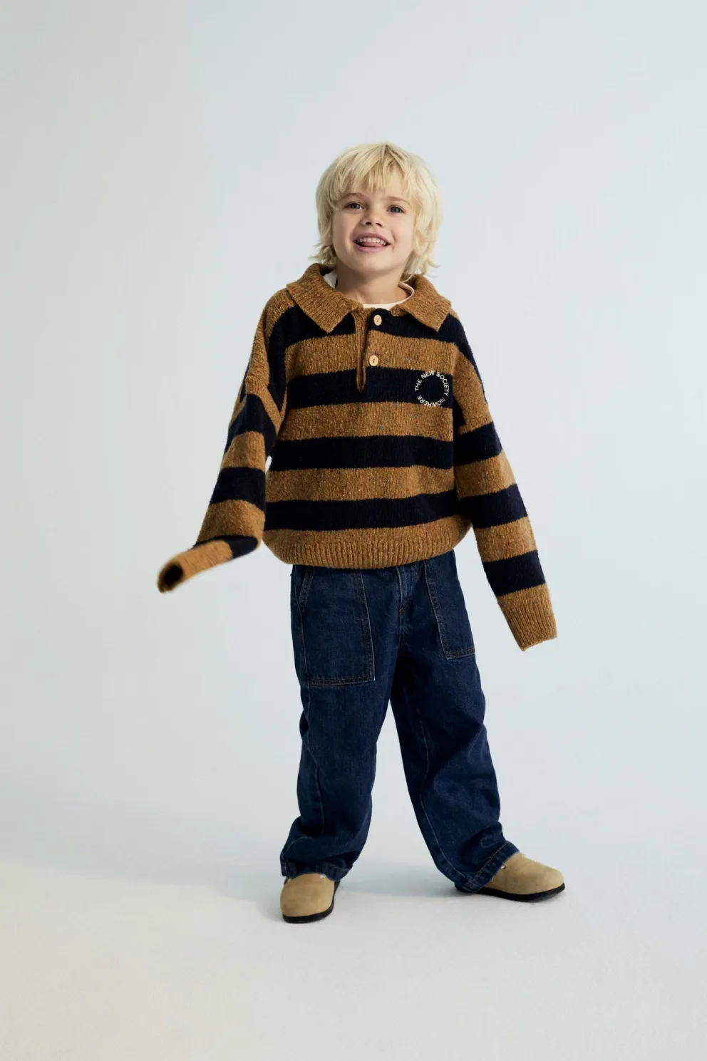 Sweter z wełną Jorge Knit Polo