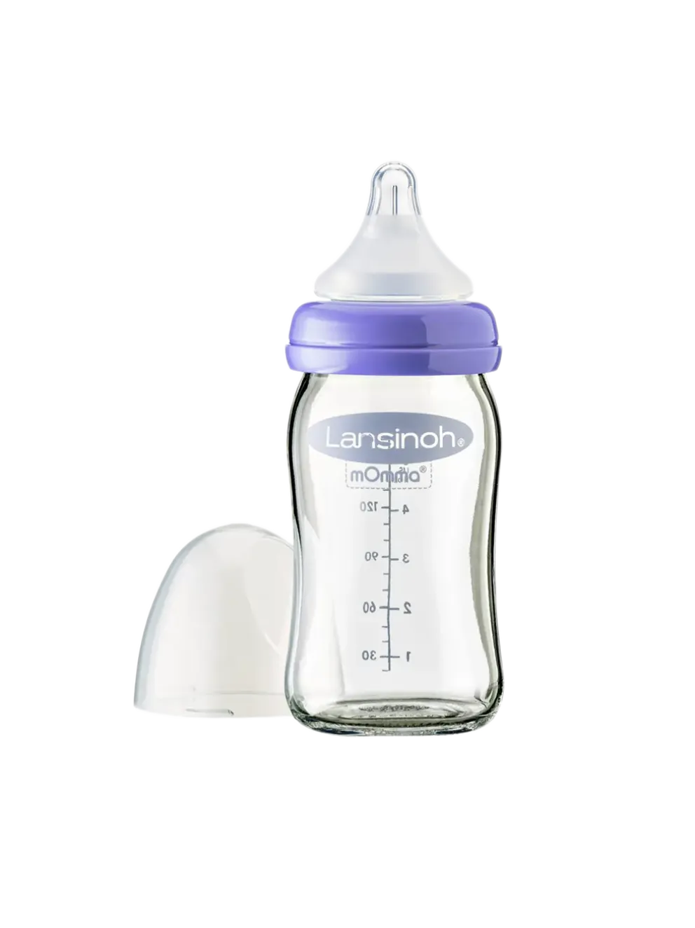 szklana butelka mOmma ze smoczkiem Natural Wave®