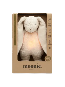 Szumiący króliczek organic z lampką nocną