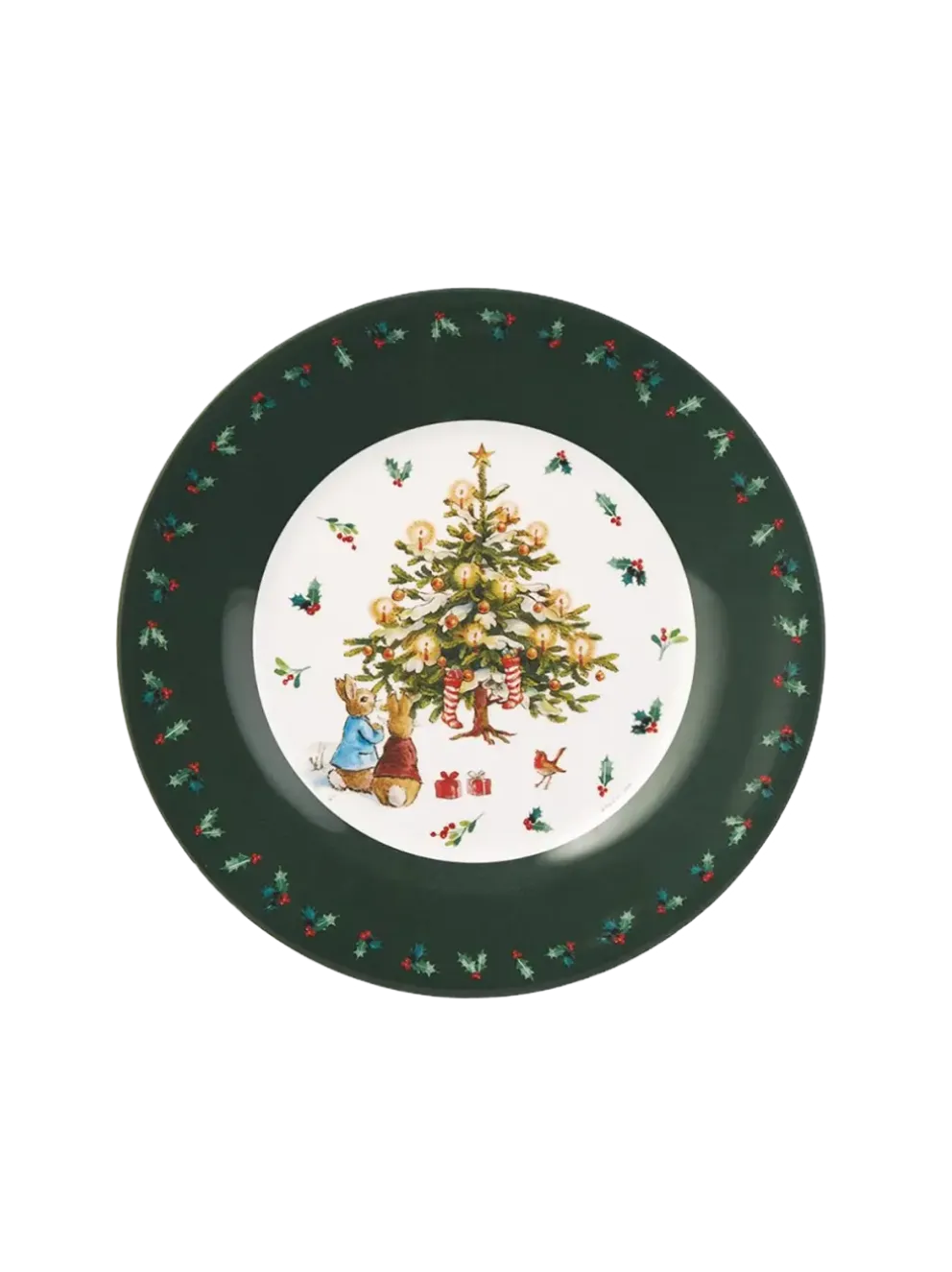 Talerz dziecięcy z melaminy Peter Rabbit Christmas
