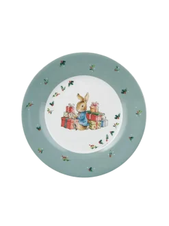 Talerz dziecięcy z melaminy Peter Rabbit Christmas