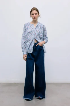 TNS Denim Extra Wide Woman Pant Indigo Denim