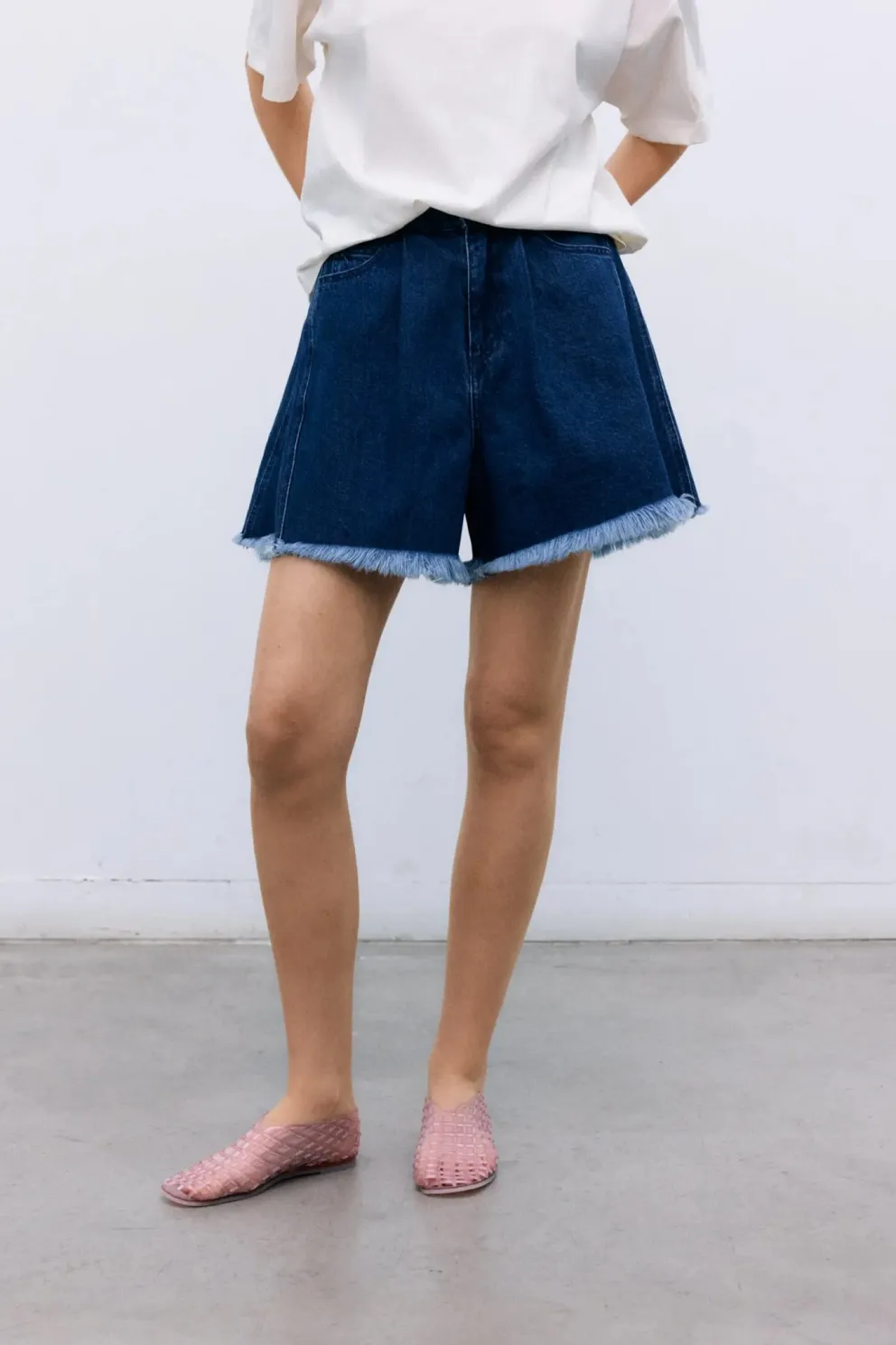 TNS Denim Woman Short Indigo Denim