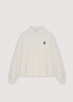 TNS Logo Woman Polo Ecru