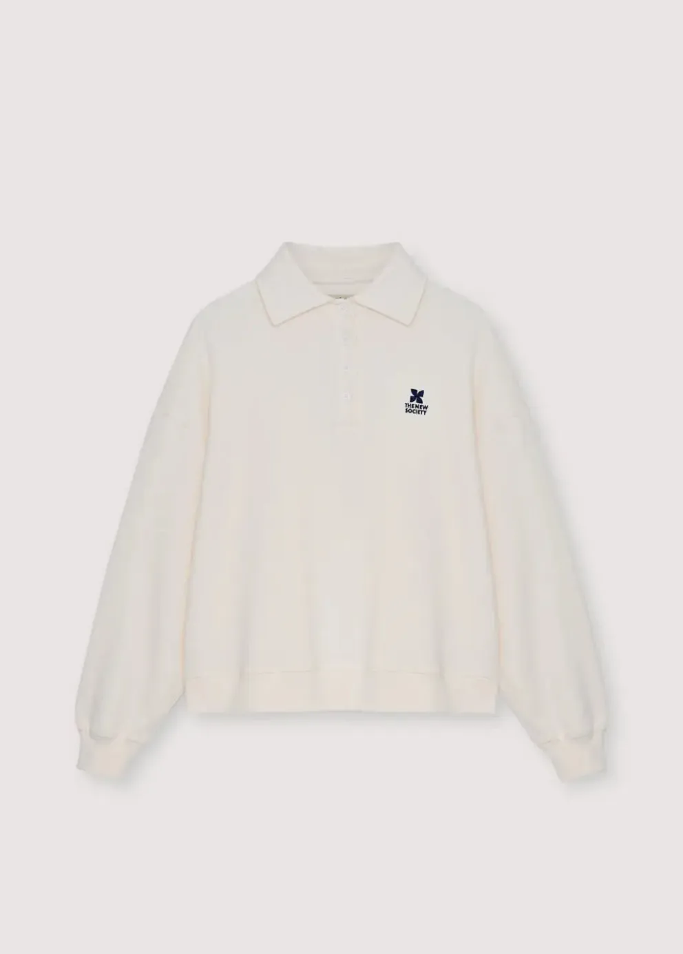 TNS Logo Woman Polo Ecru