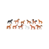Tuba z mini figurkami montessori