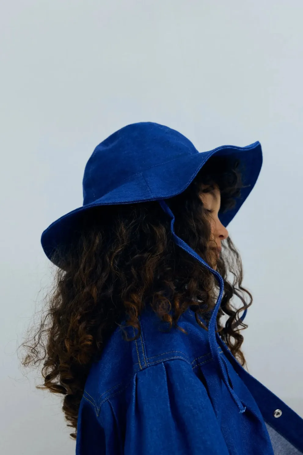 Tulip Hat Blue Denim
