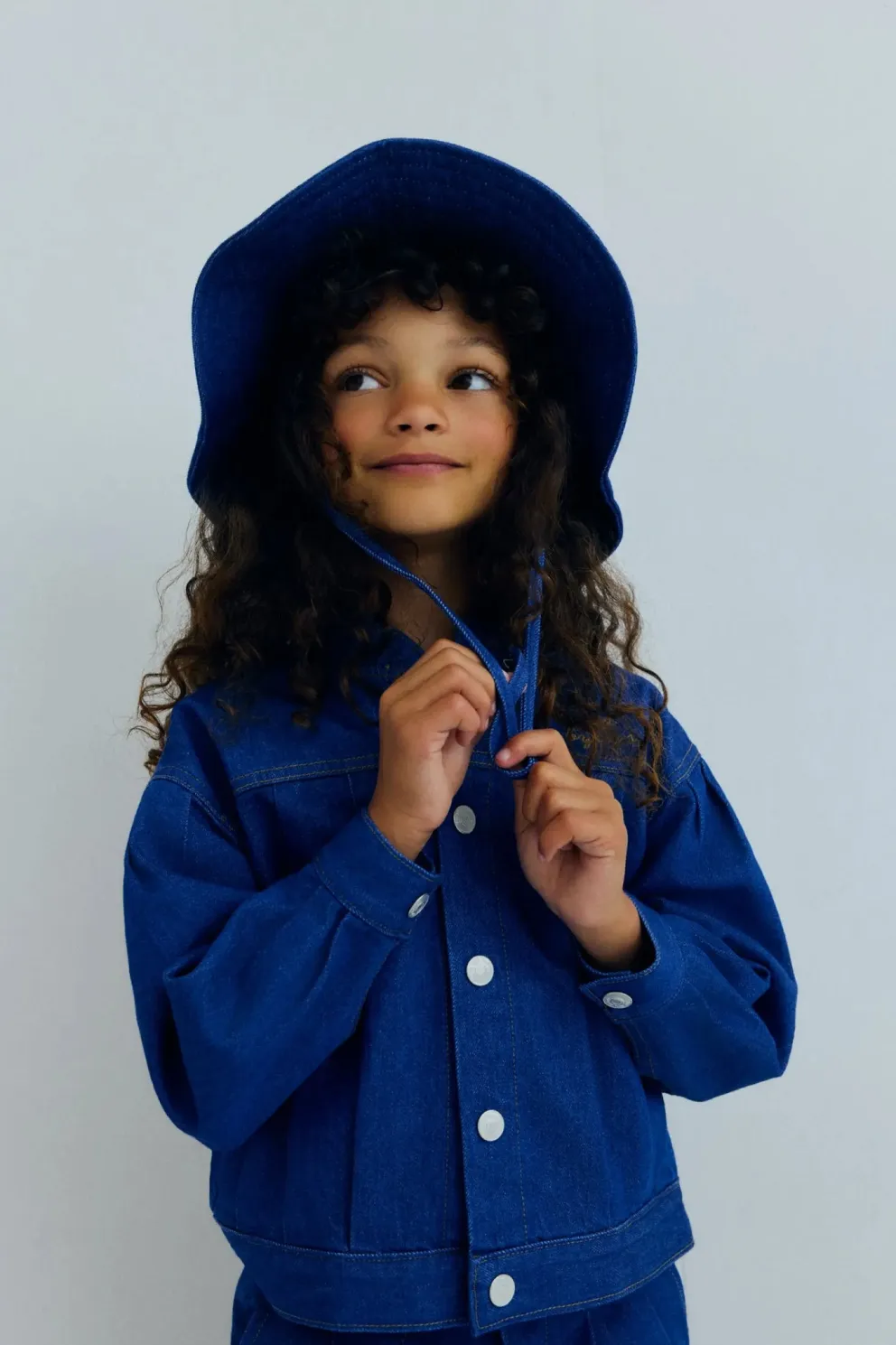 Tulip Hat Blue Denim