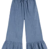 Volant Chambray Pants