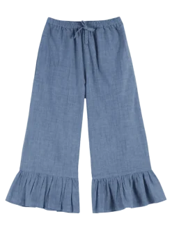 Volant Chambray Pants