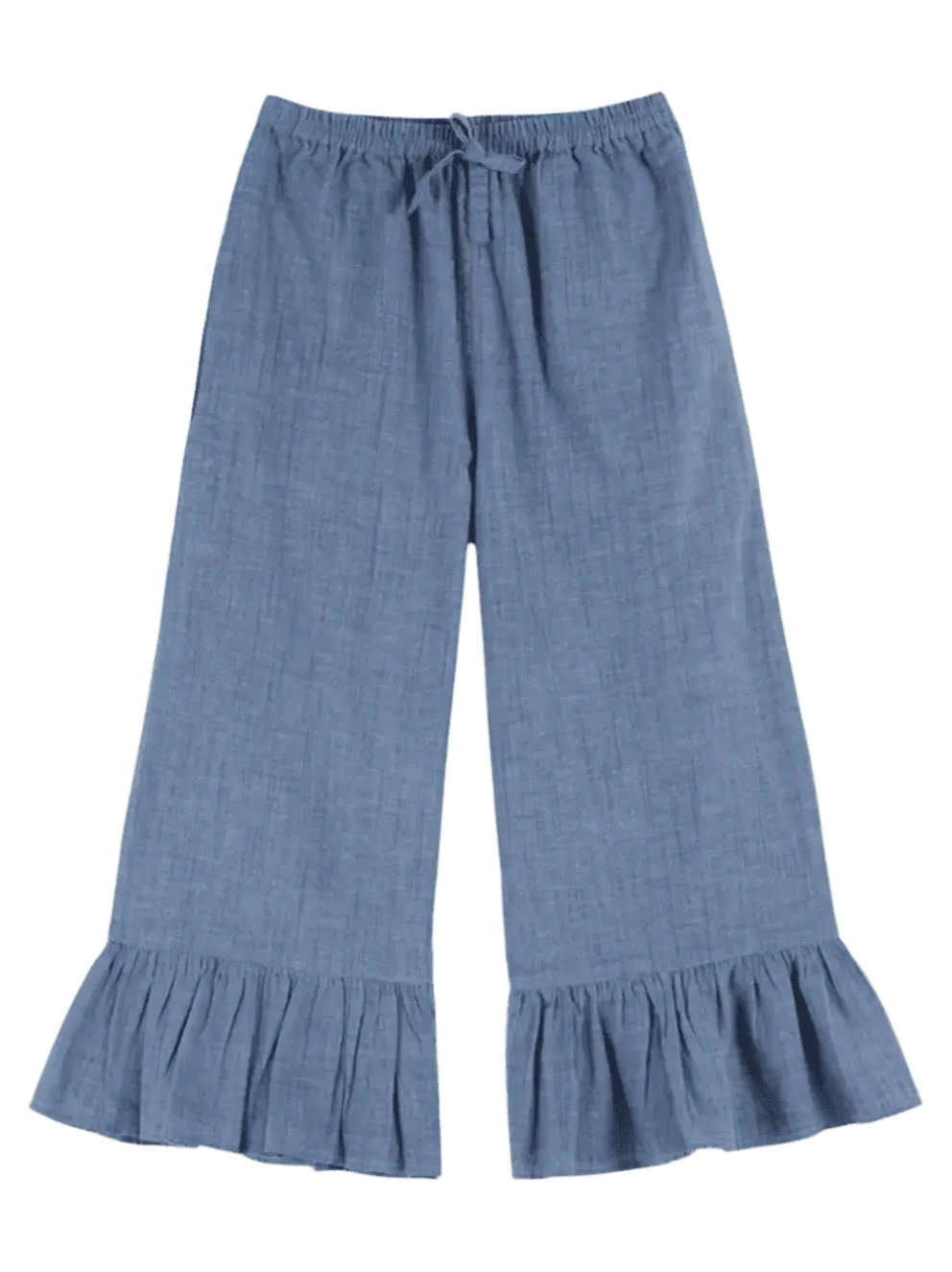 Volant Chambray Pants