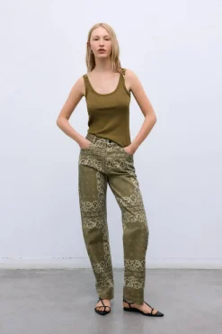 Waterlily Woman Pant Bandana Woman Print