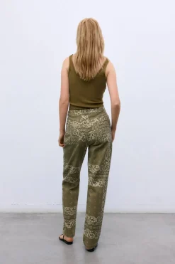Waterlily Woman Pant Bandana Woman Print