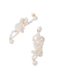 White Lotus Earrings